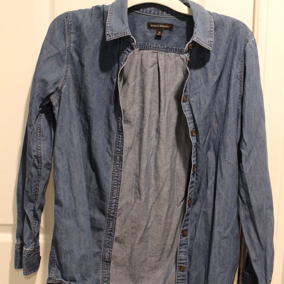 Denim Button Down - Picture 1 of 2